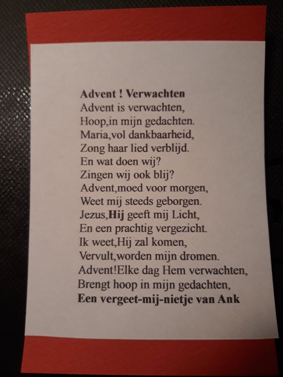 Advent
#Gedichten #Vergeetmijnietje #Ank