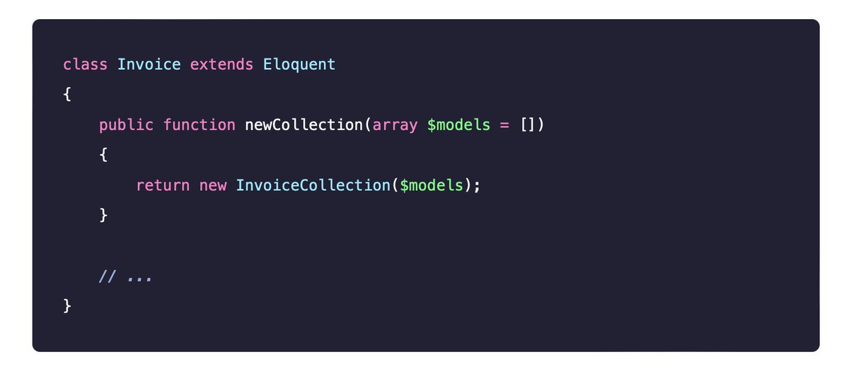 You can return custom collections from Eloquent queries