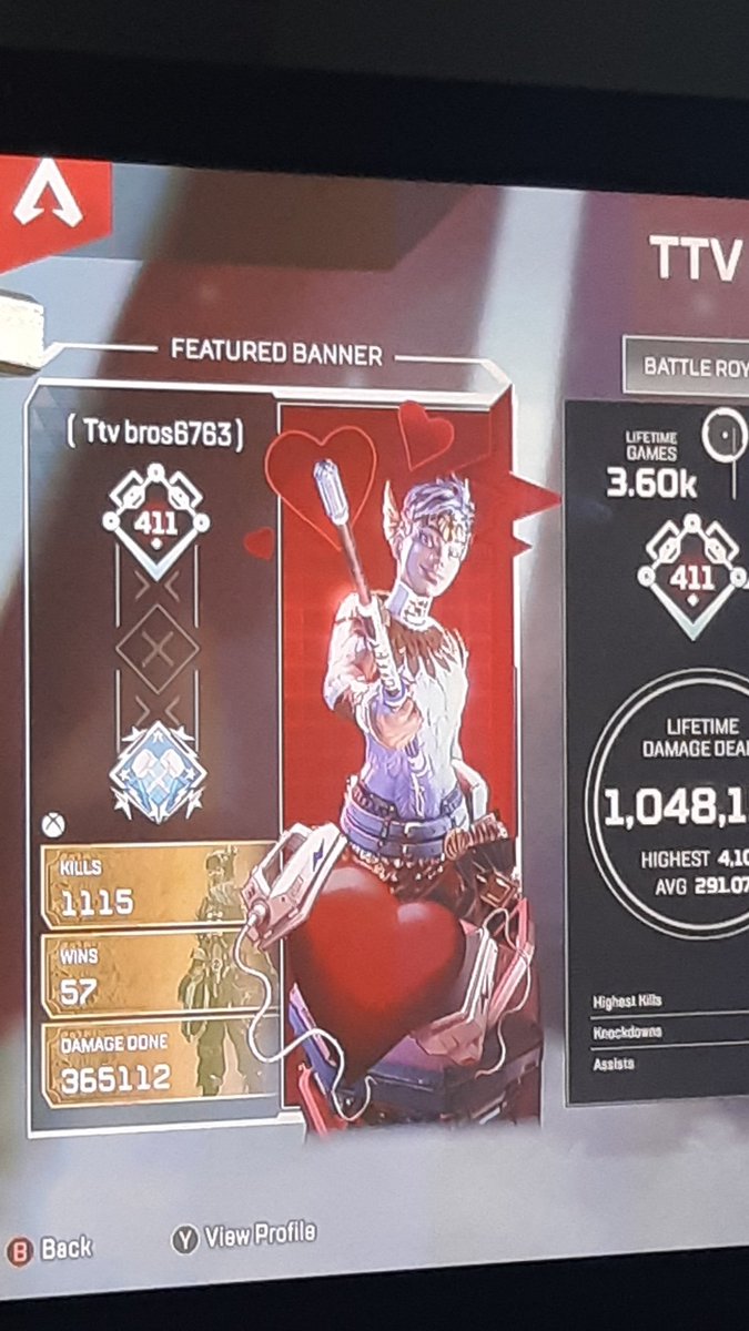 Gor heirloom on lifline on my xbox account. Let's go