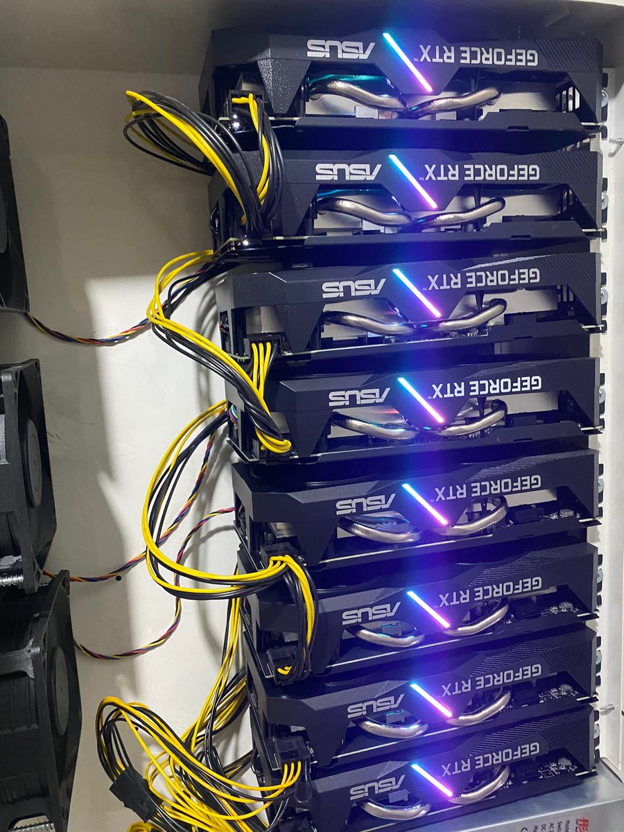 fundsforlife's tweet photo. sell cheap 55 Set with 8pcs/set GPU RTX 2060 6G Miners #BTC #ETH #ETC #DOGE #ADA #XRP
with the best price today 1 Set (8pcs GPU 2060): 900$
Buy more than 10 sets 5% discount on your order https://t.co/8OjzPz6i9G