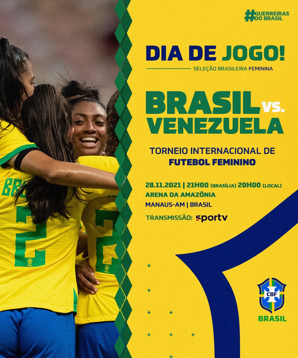 Seleção Feminina de Futebol on X: Bom dia, meu Brasil! 🇧🇷 Hoje
