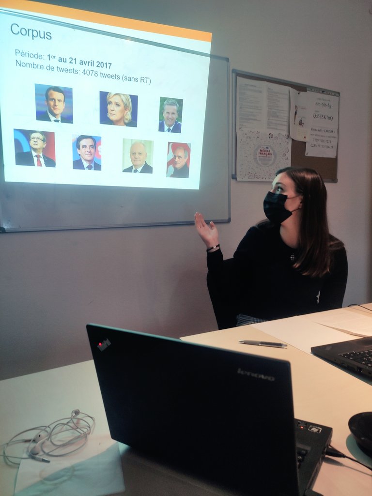 malet_marine's tweet photo. C'est au tour d'@ElodieBerthet1 de nous proposer une présentation discutée par @RBadouard et organisée sous forme de réflexion : comment coder un corpus de tweets et créer des catégories objectives ? Des questions méthodologiques, illustrées par un corpus codé pour un article. https://t.co/ATkLrx56cE