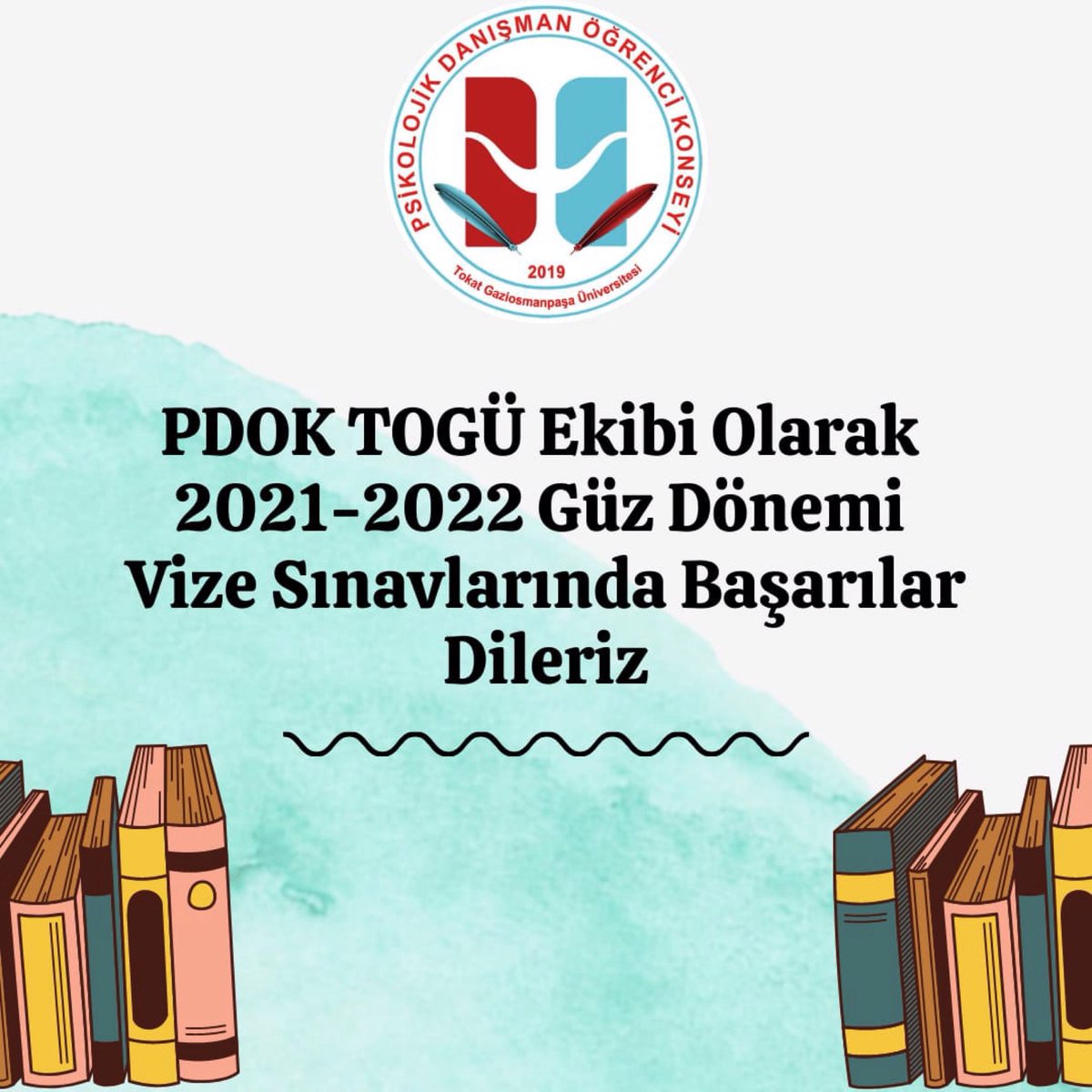 PdokTokat's tweet photo. Başarılar dileriz 🍀

@toguresmi 
@turkpdrtokat 
@pdrogrencileri https://t.co/WrKDlcsYBw