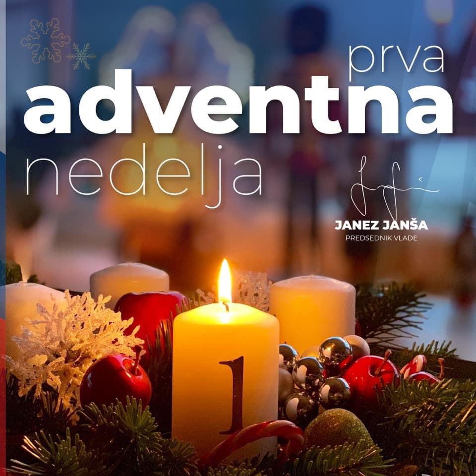 Pred vrati je zima, v bolezni je svet. 
A vsemu navkljub cveti večni božični cvet.
Na nebu je luč, ki ne sveti od včeraj.
Ohranja življenje in upanje.
Za Tebe, za jutri, za zmeraj.
Blagoslovljen začetek adventa vam in vaši družini.