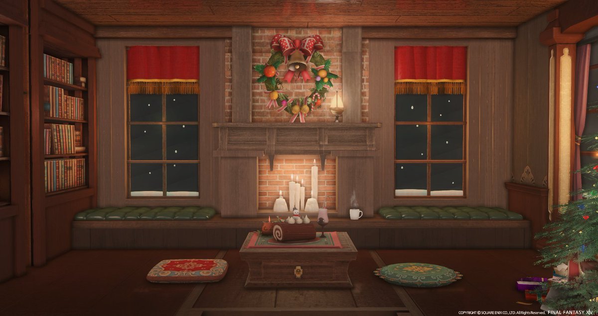 Clement1799's tweet photo. Snowy Christmas❄️🧣☕️🎄
#FF14ハウジング #FF14Housing #FF14 #HousingEden #hgxiv https://t.co/lN1up4enks