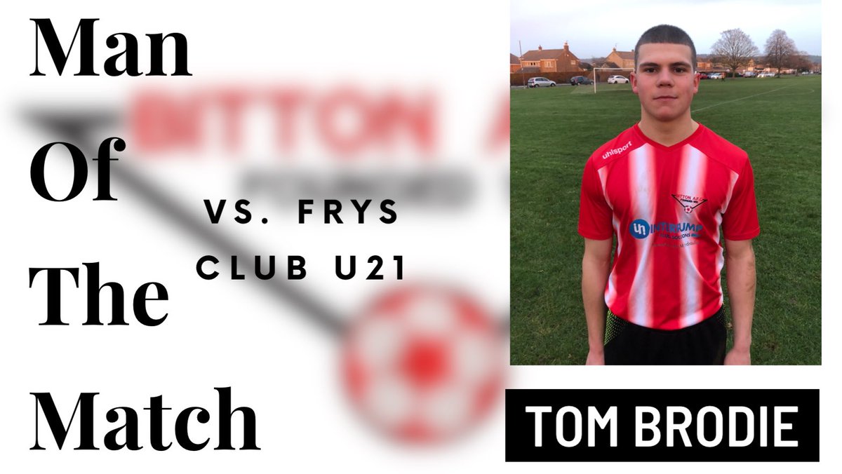 Today’s man of the match goes to Tom Brodie who worked tirelessly at left back! #Bitton21