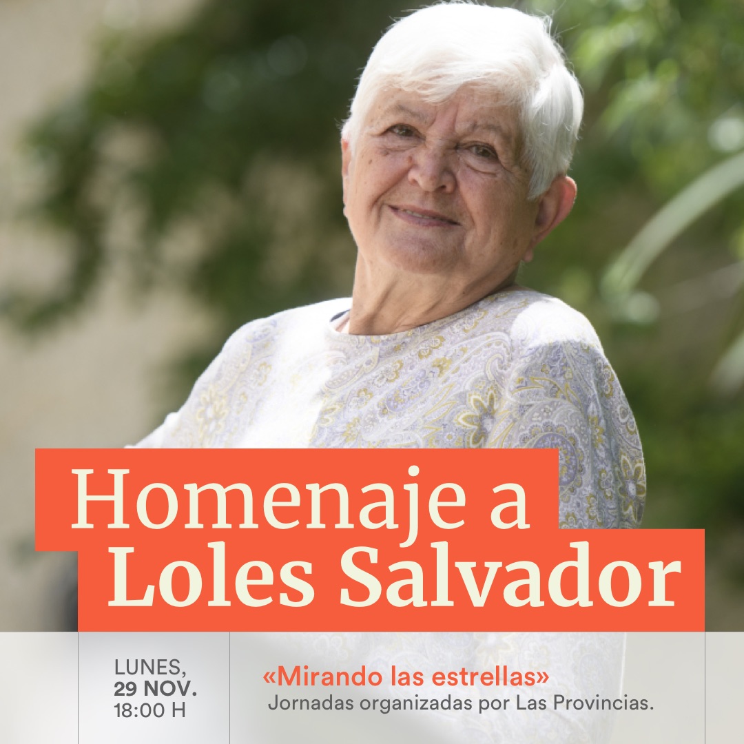Mañana, <a href="/lasprovincias/">LAS PROVINCIAS</a> homenajeará a Loles Salvador en #MirandoLasEstrellas, evento en el que reunirá a lo mejor de la cocina valenciana y que acabará con un  homenaje a Loles, fundadora del <a href="/GrupoLaSucursal/">Grupo La Sucursal</a> y uno de los de los primeros referentes gastronómicos de la Comunitat 💙