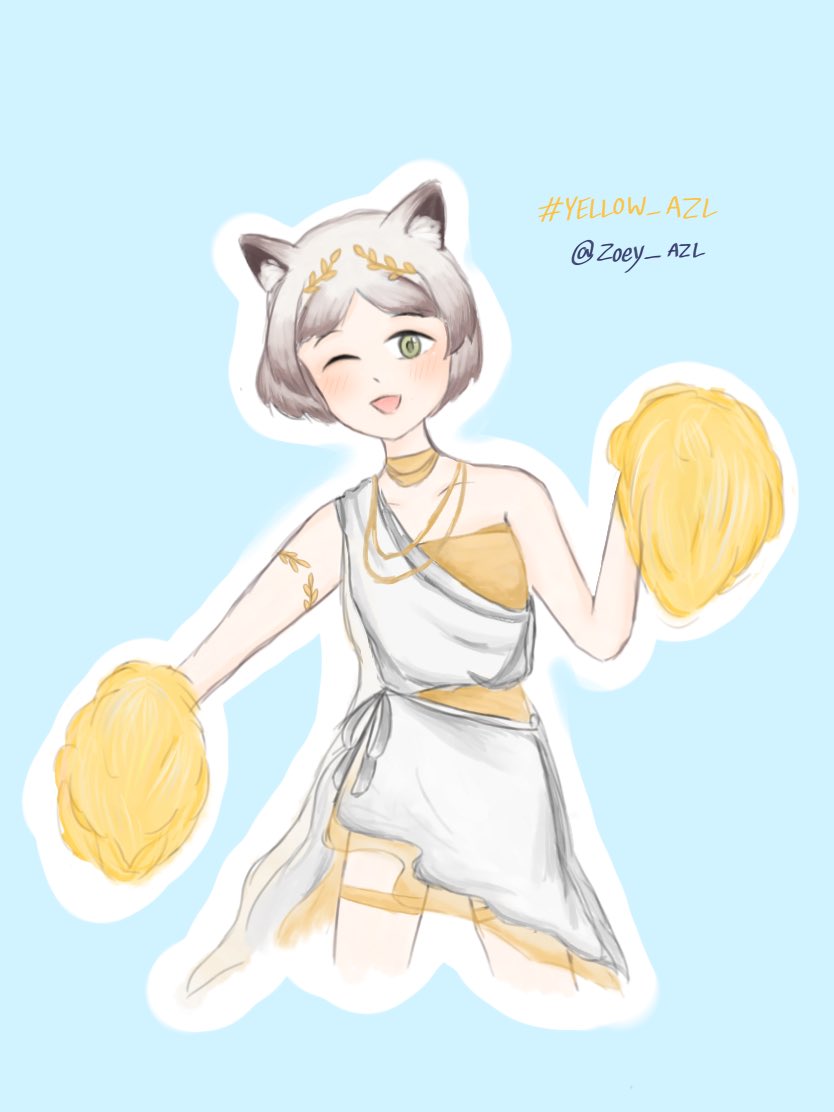 Zoey_AZL's tweet photo. 🌤 ÿ ë l l ö w 💛
#YELLOW_AZL #Cheerup_AZL #SportDay64_AZL 
(ปั่นทันด้วยค่ะกี้ดด มีใครอยากถ่ายรูปกับนอกรอบไหมคะ🥺 เมนชั่นไว้ได้เลยนะคะะ) https://t.co/TPwyNCuCCI