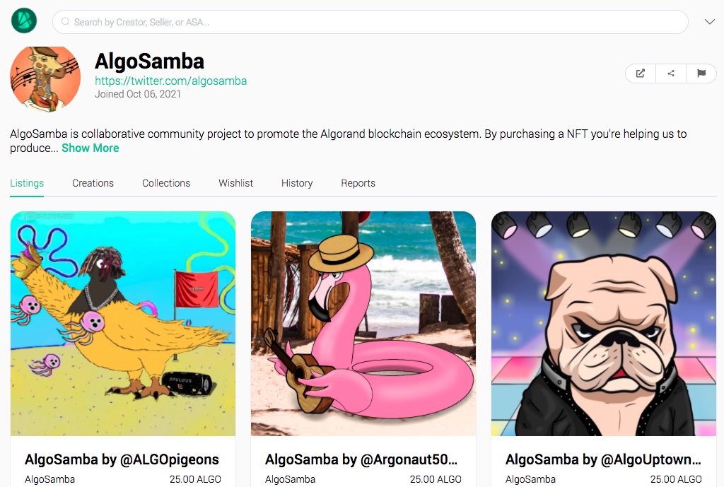 Just drop those exclusive #NFTs from 
@Argonaut5000 @ALGOpigeons <a href="/AlgoUptownBully/">Uptown Bully</a>
 at <a href="/AB2_Gallery/">AB2 Gallery</a>
 <a href="/AlgoSamba/">AlgoSamba</a> #nft #music #project is on 🌈🎶🔥 and the <a href="/Algorand/">Algorand Technologies</a> #NFTCommunity is cool!