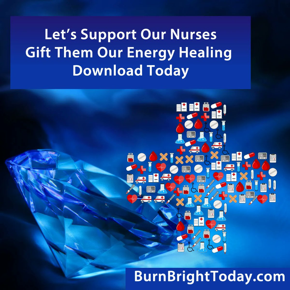 BurnBrightToday's tweet photo. Healing from burnout is possible. Nurses have been working so hard for us, it is time to share some healing them. Download the energy healing at https://t.co/qizi7hTByt #nurses #energyhealing #burnout #burnoutrecovery #nursesofinstagram #nursesunite https://t.co/RVBaE7YaNY