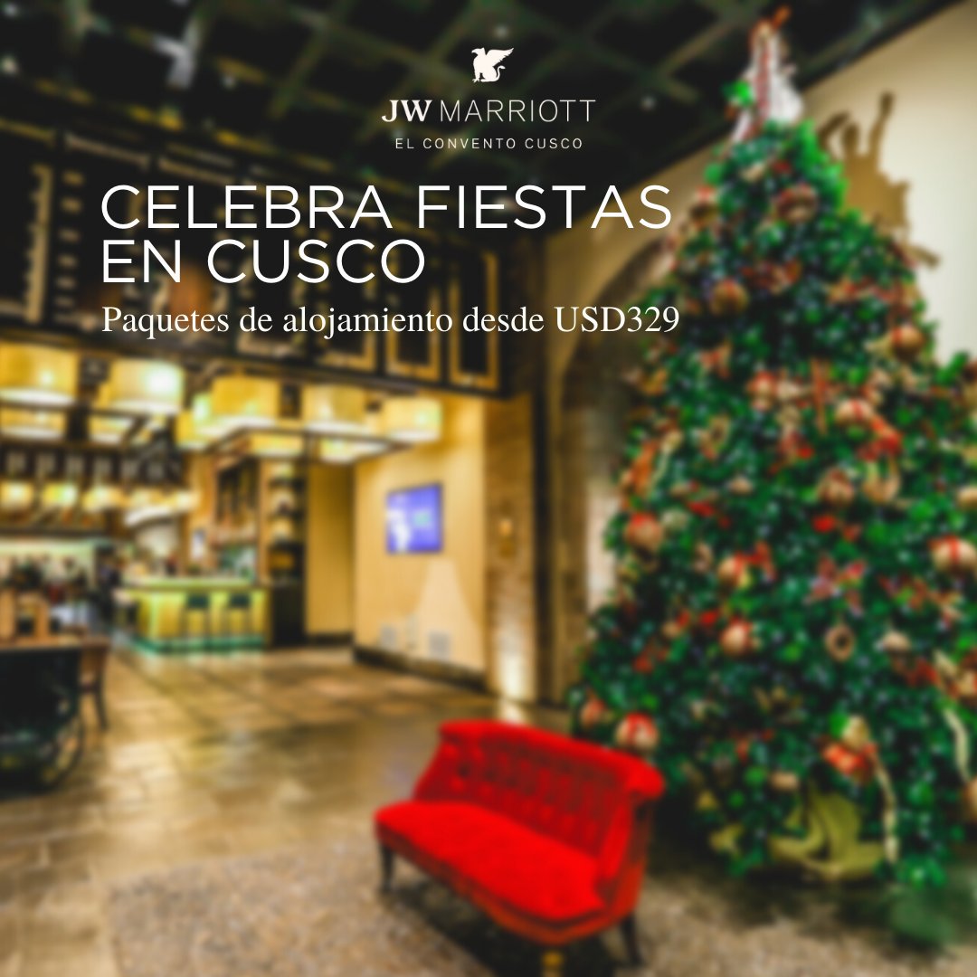 ¡Se acerca la época más festiva del año!
Conoce nuestros paquetes y visita Cusco:
✅ 20% de descuento para peruanos y residentes
✅ Paquete de Navidad con cena incluida
✅ Paquete de Año nuevo con cena incluida
✅ Informes y reservas: marrbnvy.com/6013Jl6fJ