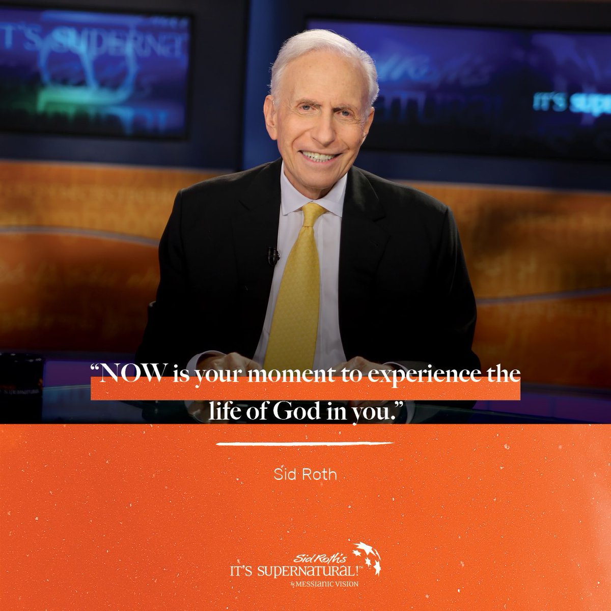 SidRothTV's tweet photo. "NOW is your moment to experience the life of God in you."

#SidRoth #ItsSupernatural #famousquotes #quotestoinspire #sidquote #Godswork #meetthemoment #dailywisdom #faithhopelove #dailyencouragement #morninginspiration #devotional #GodsWord #wordofGod #womenintheword https://t.co/kN04L4hfBZ