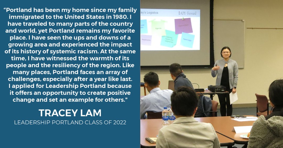 Meet Tracey Lam, Director of Programs and Communications with Partners in Diversity and participant in this year’s Leadership Portland class of 2022. Learn more about Tracey and other participants here ow.ly/x8Zx50GVa9w