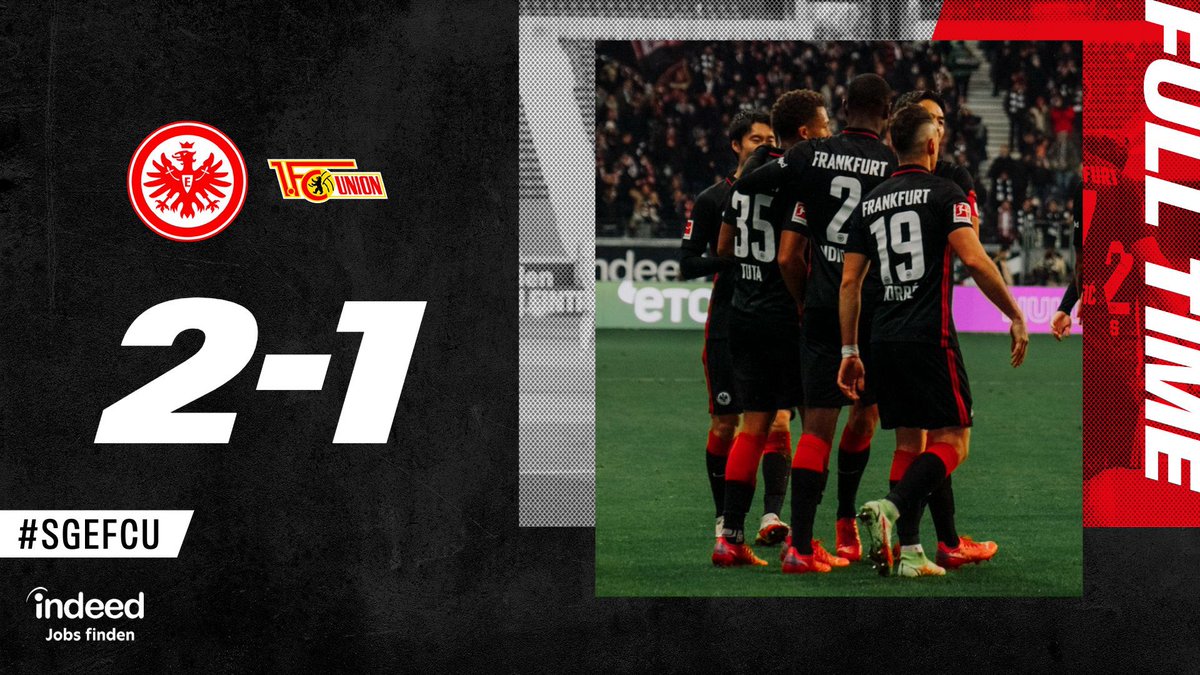 eintracht_us's tweet photo. 3️⃣ league wins in a row for the Eagles thanks to another Eintracht late show! 🤯

#SGE | #SGEFCU 2-1 https://t.co/q80UTrjMVF