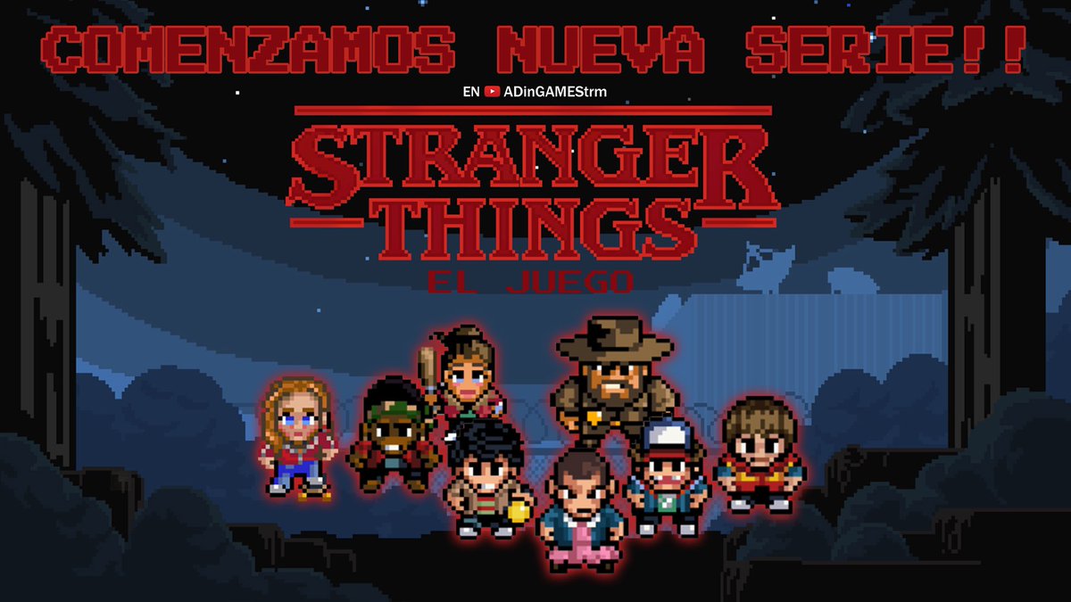 adingamestrm's tweet photo. Jugamos al juego de una de las mejores series!! #strangerthingseljuego
MAÑANA EN YOUTUBE A LAS 14h!!
▪️Lo has jugado❓
LINKS EN BIO
#strangerthingsthegame #strangerthingsgame #strangerthingsgames #strangerthings #strangerthings1 #pixelartgame #indiegames #indiegamedev https://t.co/MGYD5d8Vps