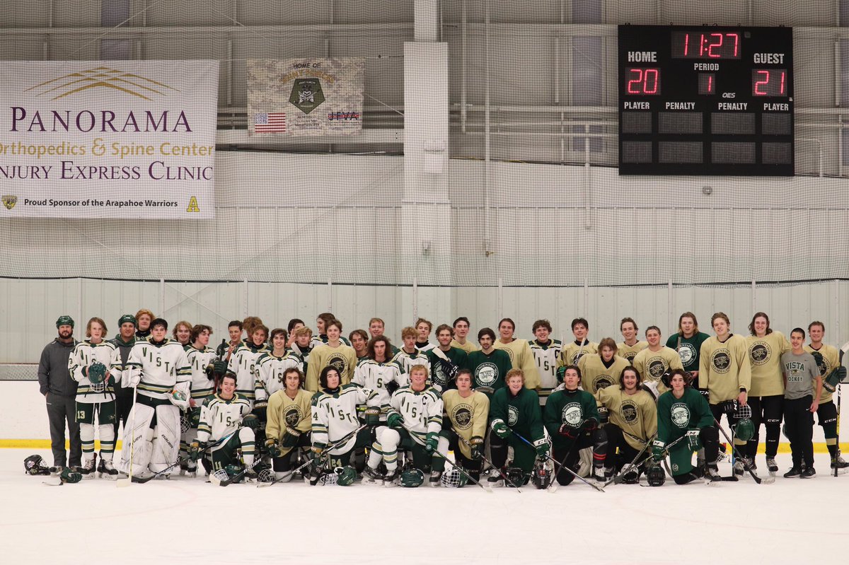 VistaHockey's tweet photo. What a great night celebrating our past and looking forward to our future! Thanks to all the alumni who participated and your continued support of Vista 🏒 . We can’t wait to do it again next year. @Stewykaden88 you in? https://t.co/bFCo9FKrsL
