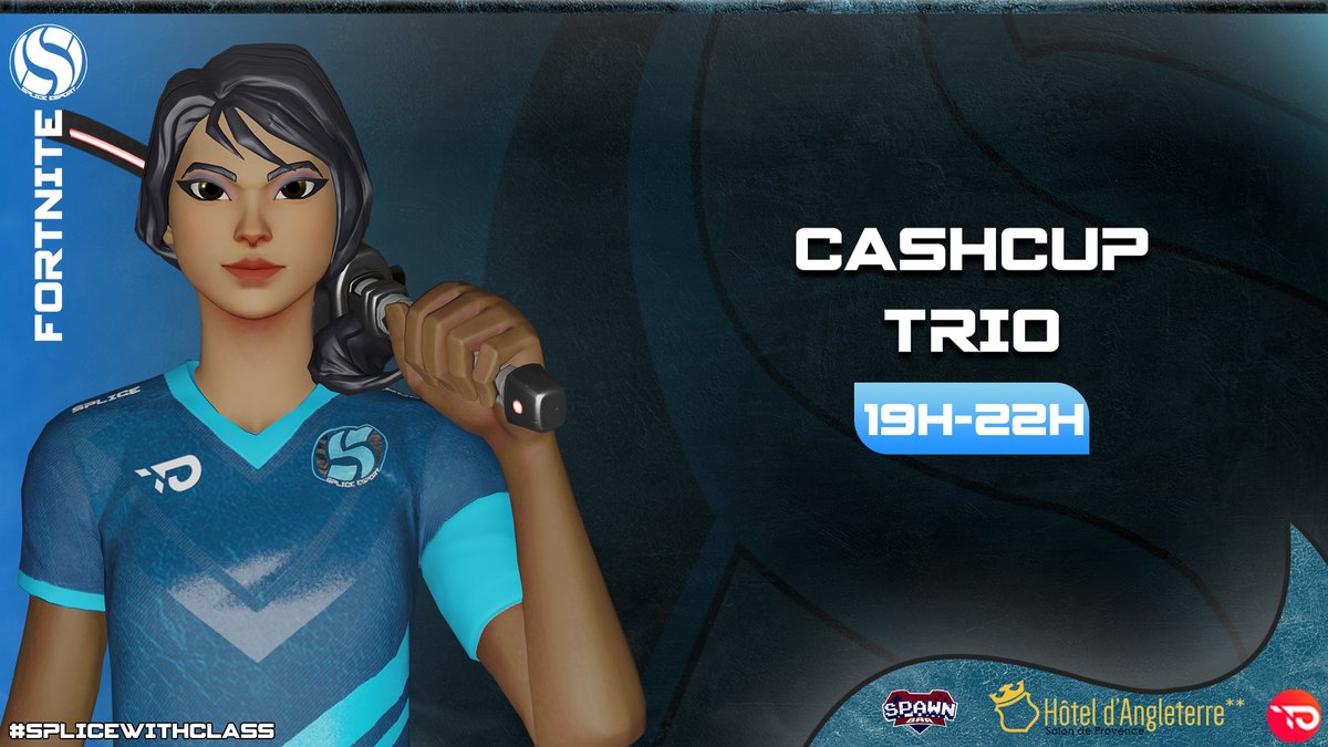 spliceesport's tweet photo. It's Trio Cash Cup Time... ⛏️🕜
Notre nouveau caster @Soon_JACO vous propose de suivre la cash cup de nos joueurs #Fortnite en direct de notre chaîne #Twitch où nous vous attendons nombreux et nombreuses pour lui souhaiter la bienvenue et encourager nos joueurs!
#SpliceWclass https://t.co/xKJpH0x6sH