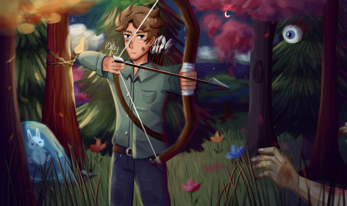rTerraria's tweet image. I got Terraria a month ago and I love it! So here’s my drawing of the guide :) redd.it/r43jb4