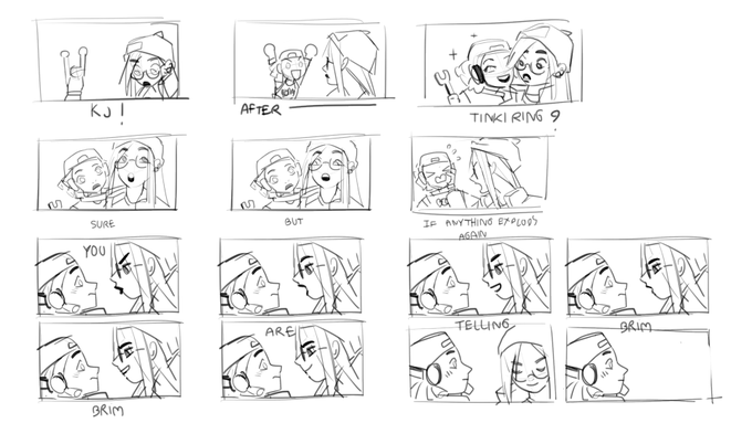 searching my old folder and found this 🥺
I was plan to make this an animation but i gave up so it remains storyboard and I just think it's soooooooooooooooooo cute TT_________________TT 