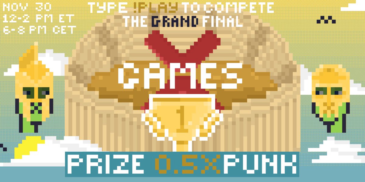 Gripsed's tweet photo. 🤩0.5 XPUNK ($4000 Giveaway)🤩

This Tuesday 12pm ET / 6pm CET is...
🏆The #XRPGames GRAND FINAL🏆

Want to win your very own @XRPLPUNKS NFT?
🥇Retweet (10 $XRP Bonus)
🥈Tune in https://t.co/O2FNyAtwPA
🥉Type !PLAY in Chat

Many will battle, 1 Will Win BIG!
#XRPArmy #XRPCommunity https://t.co/gZFlgjgOIh