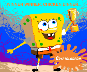 Cryptolodeon_'s tweet photo. And the $CRYPLO NICK PICK 64 WINNER IS.... If you picked #Spongebob as the winner, you just won your share of $5,000 in #CRYPLO! #Crypto #BSC $VSC $Dinger $KITTY #Nick come find out more at https://t.co/qU2WYmZVT4 https://t.co/iWKHKyCSQf