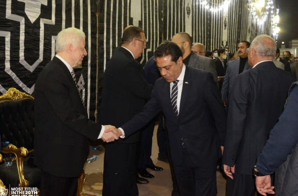 وفد الاهلي لعزاء الزمالك في وفاة جلال ابراهيم