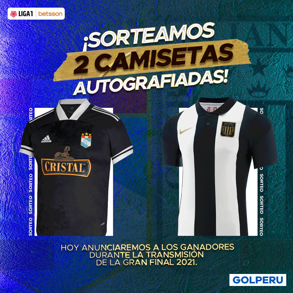 GOLPERUoficial's tweet photo. ¡IMPERDIBLE SORTEO! 🎁

Estamos regalando 1 camiseta autografiada de @ClubALoficial ⚪🔵 y 1 camiseta autografiada de @ClubSCristal 🔵.

Pasos a cumplir para participar:

1️⃣ Sigue a @GOLPERUoficial.
2️⃣ Dale RT y me gusta a esta publicación.

¡Éxitos! 🍀

#LAGRANFINALXGOLPERU https://t.co/B44FHu14ae