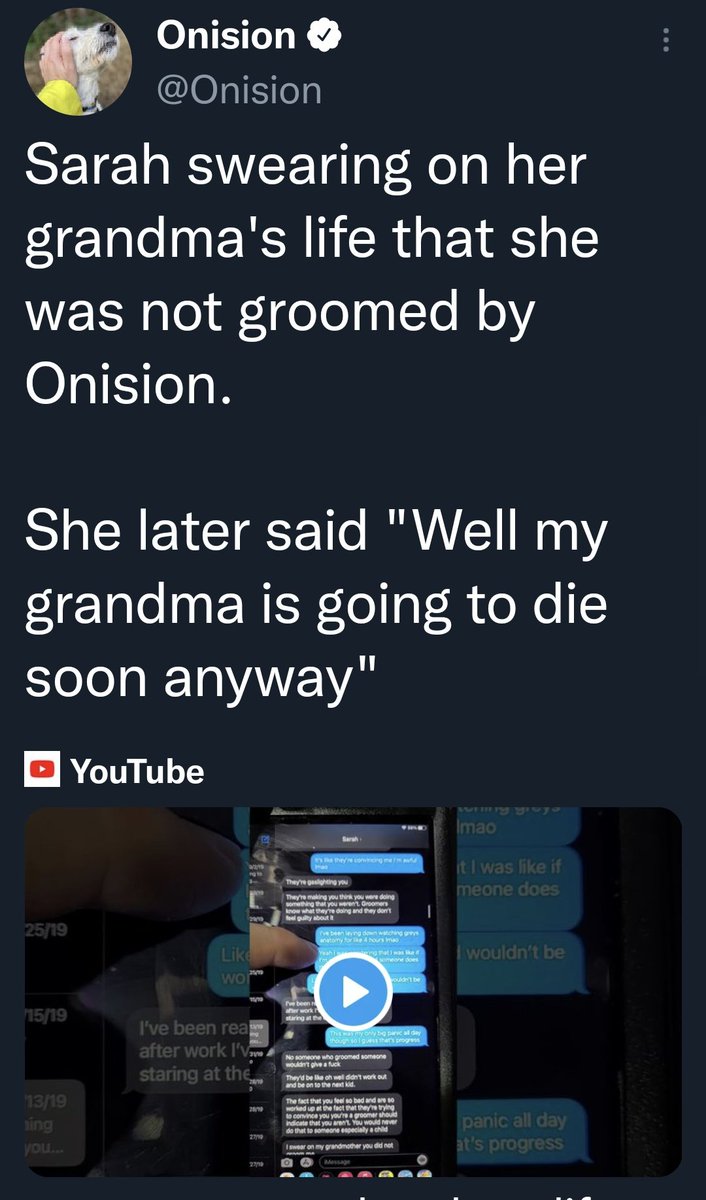 HonestlyyHonest's tweet photo. Onision, please look up trauma and how the brain tries and process it. Also how the power dynamic of a victim and the abuser holding power/emotional manipulation over the victim greatly impacts the victims actions. You dullard. https://t.co/2WOX12MiB3