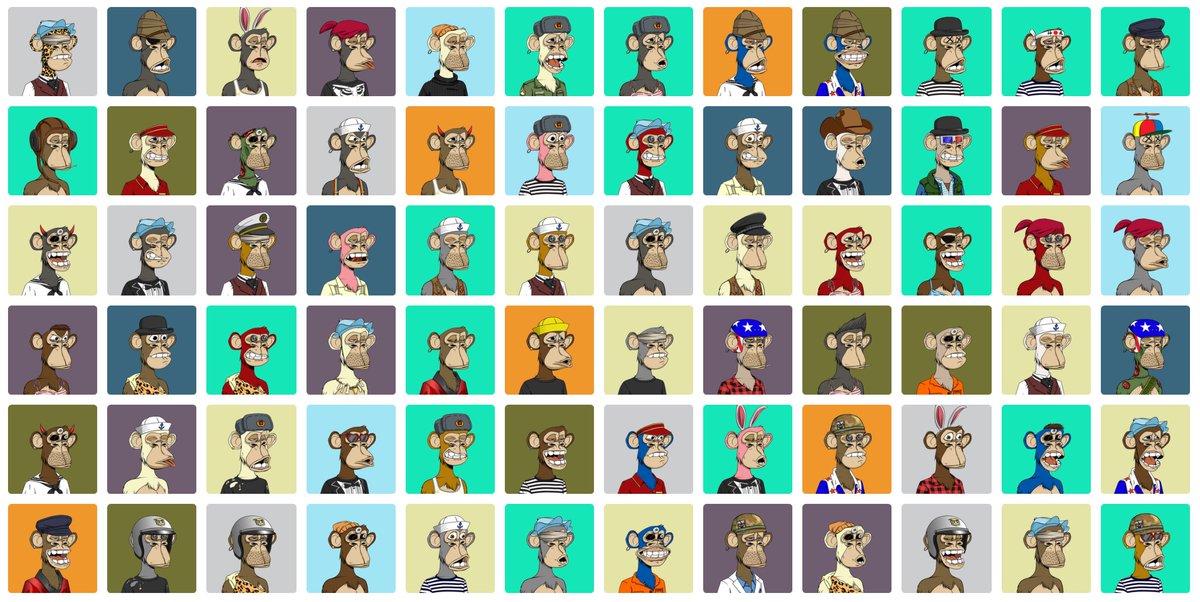 OnlyApest's tweet photo. @CanaryNFT has 5 Blues, 2 Whites, 3 Pinks, 9 Blacks,  4 Reds, 8 Cream Apes, a couple of Zombies, 23 Browns, 7 Grays, 3 Tans, 5 Golden Browns and a Cheetah. Presenting them on https://t.co/esaOeZIUNV

#BAYC #BoredApeYC https://t.co/eKXawheeyr