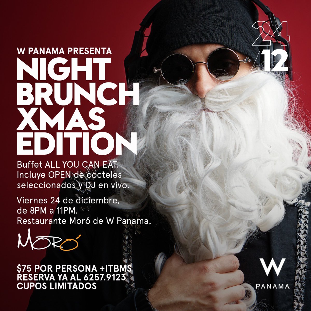 W_Panama's tweet photo. ¡Prapárate para la edicion navideña de nuestro Night Brunch!
Ya puedes reservar al 6257.9123. Cupos limitados https://t.co/MmF6DfWfmj