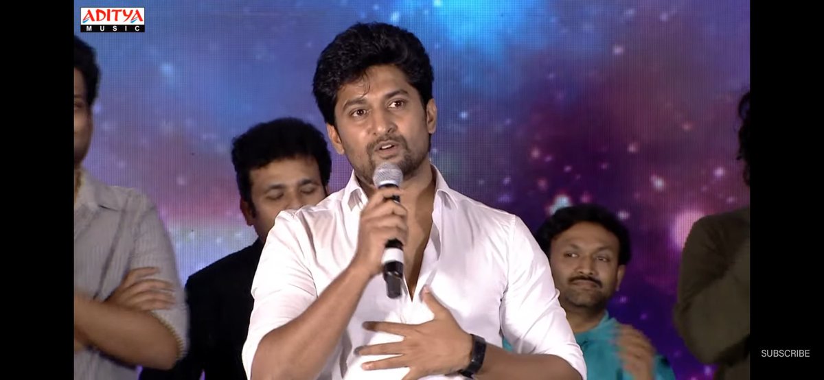 No1fanofNani's tweet photo. Our #ShyamSinghaRoy
Natural🌟 @NameisNani 
Speech at #SkylabPreReleaseEvent 

https://t.co/TmDIGzqigv

#SkylabOnDec4th 
@ActorSatyaDev
@MenenNithya https://t.co/4aDXGfTpn7