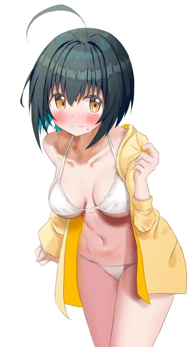 照れ水着パーカーめっちゃ性癖 