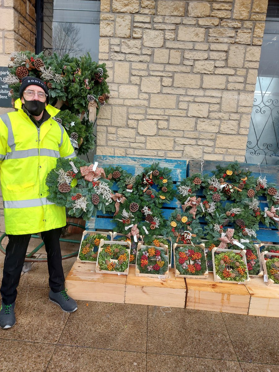 BoothsCountry's tweet photo. Jeff our #Scotforth greeter has got a great selection of beautiful festive wreaths to choose from today! https://t.co/OPJUFWb7O2