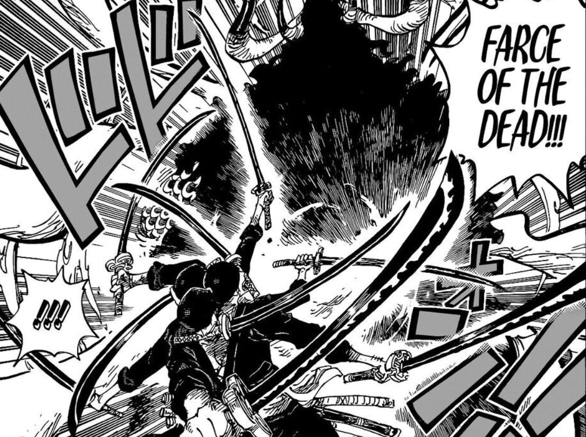 Feral 🎄 on X: Dead Man's Game is caused by Enma pulling out Conquerors  Haki for itself while Zoro is actively fighting it. Much like Enma hasn't  been able to dictate Zoro's