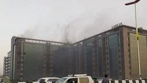 Fire in Ganesh Meridian building on SG Highway controlled