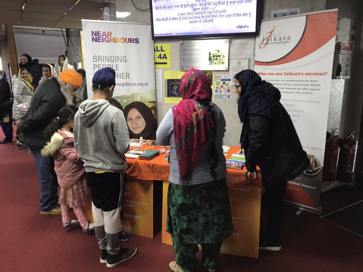 All set up <a href="/sedgley/">sedgley</a> road Gudwara this morning, raising awareness of #16DaysOfActivismAgainstGenderBasedViolence.

#Jaikara Cic
#TransformingCommunities Together
#NearNeighbours
#Maa2Mom 
#Wolverhampton Mayor