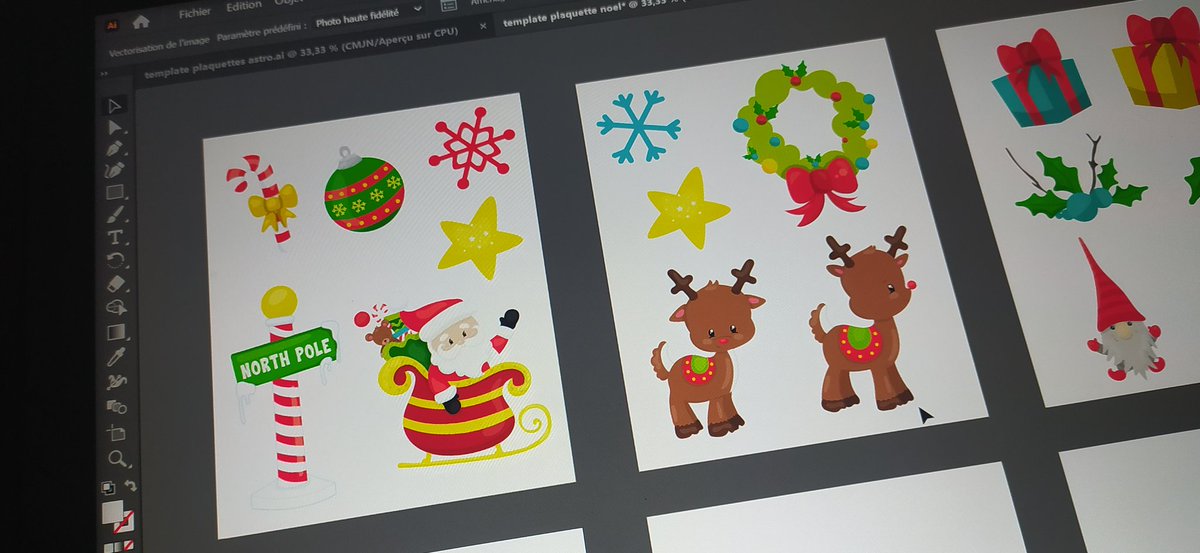 stickatsuna's tweet photo. Aujourd'hui on vous prépare des planches de stickers pour Noël 🎁 @Illustrator #stickershop 👀👀👀👀 prototypes en approche 😉 https://t.co/kqS4qmt9cS