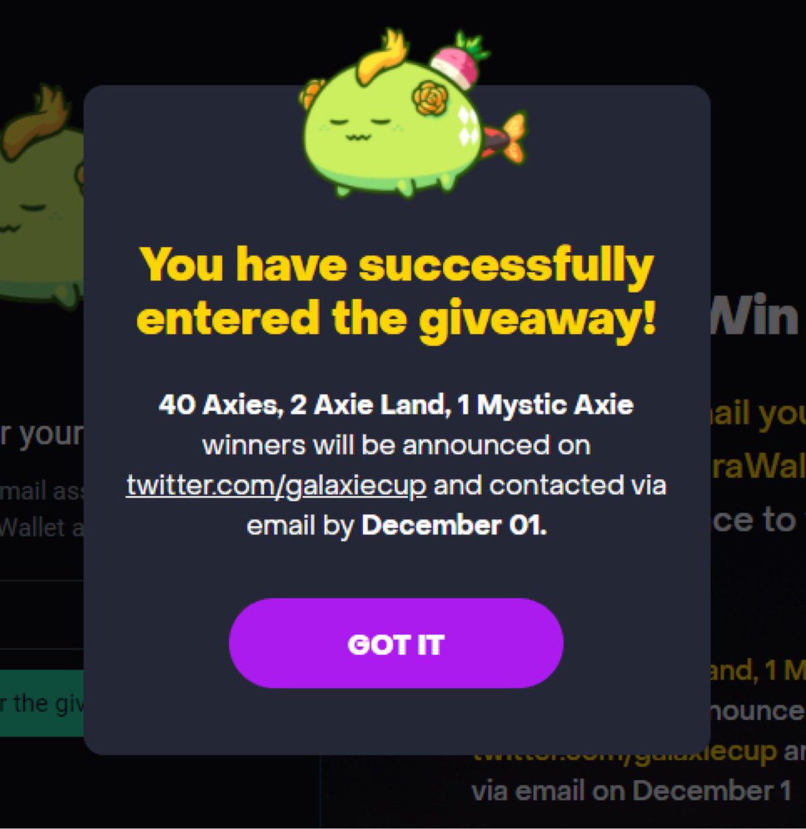 buzzaldgaming's tweet photo. @GalaxieCup I’m in! WAGMI!👉🏻🥺👈🏻 https://t.co/V2aQiicKO7
