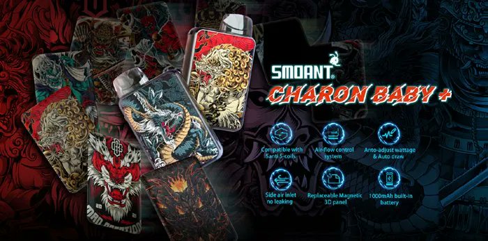 EcigClick's tweet photo. Whenever I see the name "Charon" it reminds me of @OzzyOsbourne shouting "Shaaarooonnn"! Anyway our @Shellyboms previews the @Smoant Charon Baby + kit here... https://t.co/MsyhZjuuW1 #Smoant #Charon #CharonBabyPlus #Vape #Ecigclick https://t.co/LYRyvfCKTc