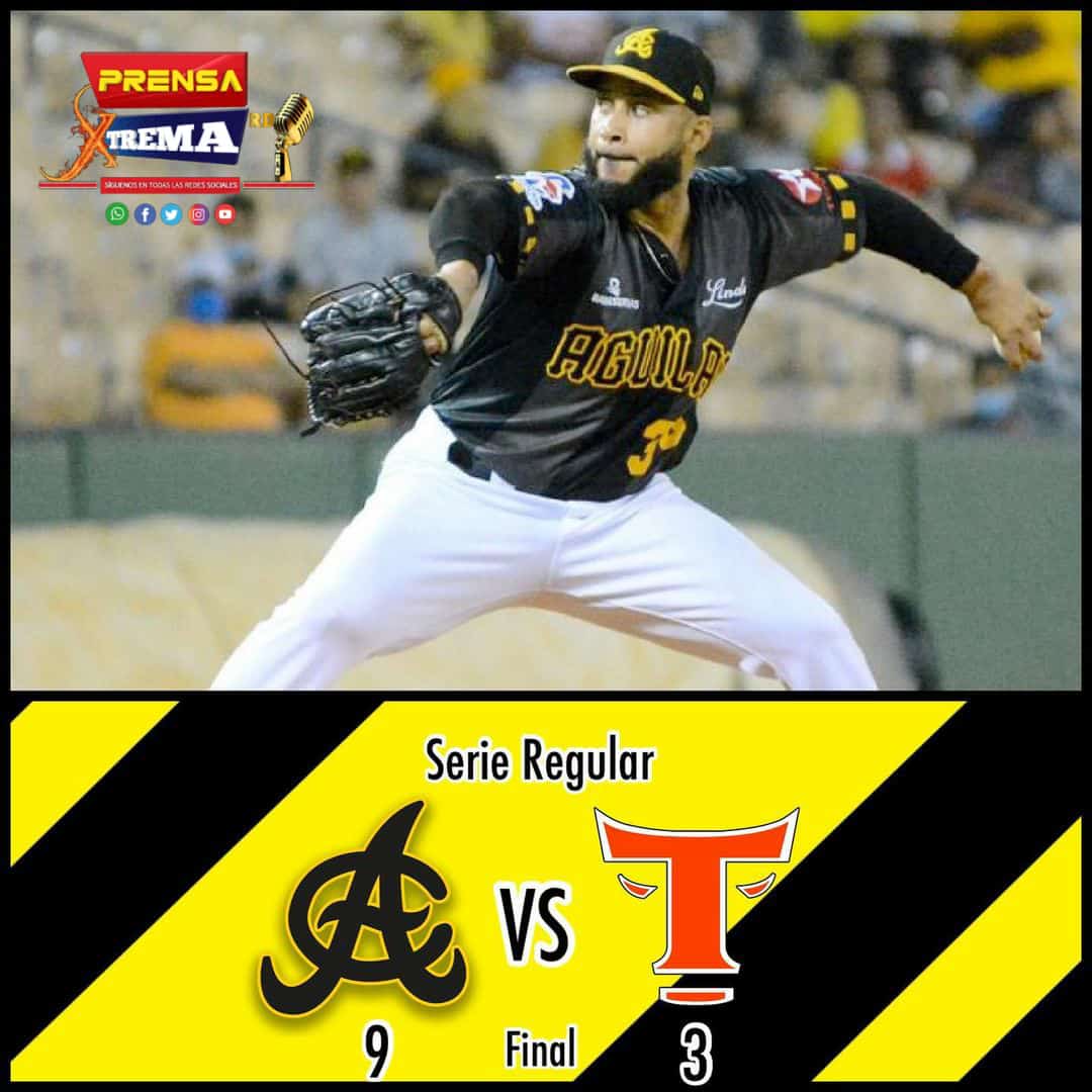 PrensaXtremard's tweet photo. Reeeeeeeeecojan que ganaron las Aguilas, victoria 9x3 ante los Toros del Este.
#ASeguirVolando
#aguilucho https://t.co/FaAF9mFHzq