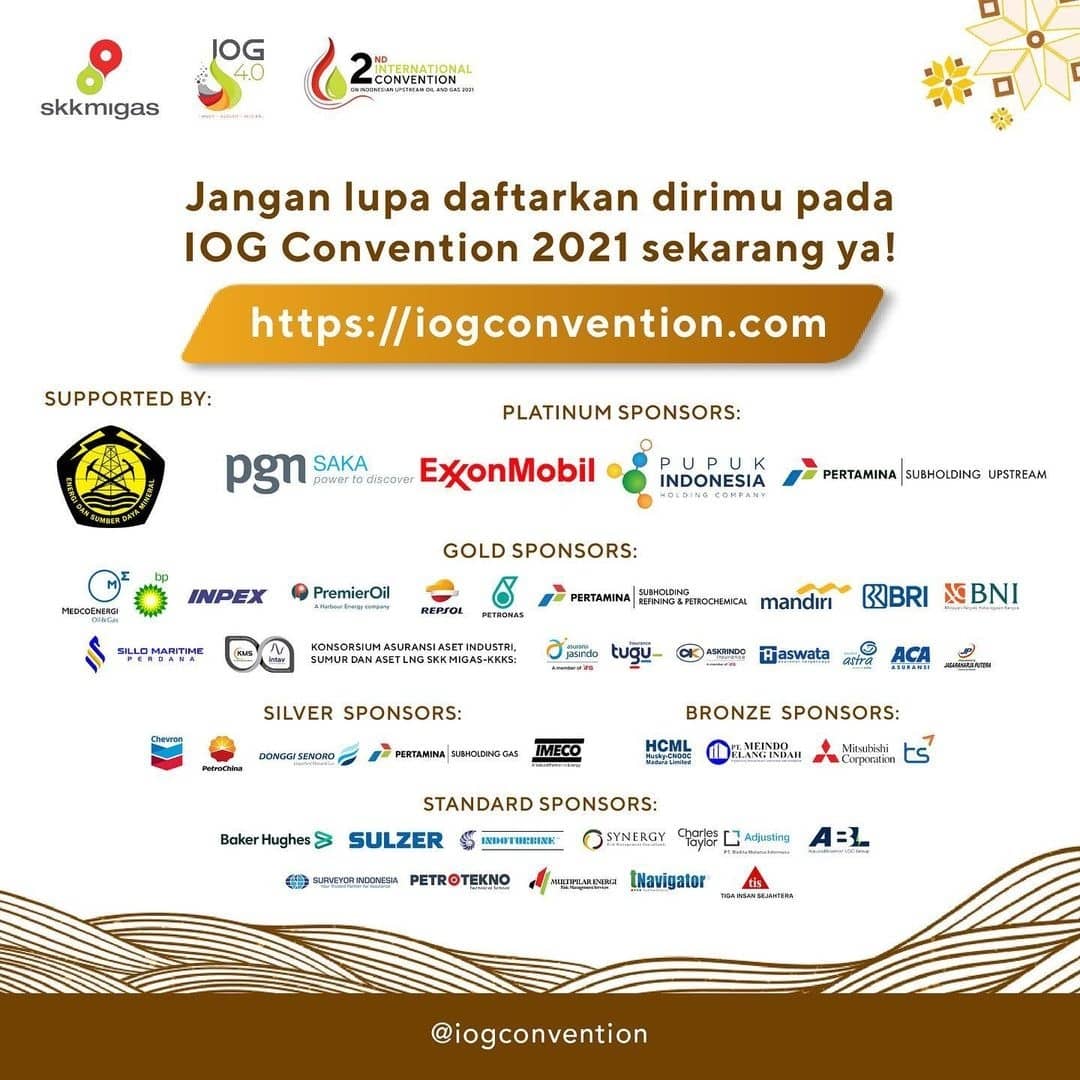 humasskkmigas's tweet photo. Moderators:
• Lenita Tobing (Managing Director and Partner in BCG Indonesia)

Free and open for public! Register at https://t.co/WsKfpKPAhZ

#IOG2021 #IOGConvention2021 #IOG4Point0 #HuluMigasUntukIndonesia #Menuju1JutaBarel #VisiBersamaHuluMigas2030 #MasifAgresifEfisien https://t.co/Vmfv28OKQW