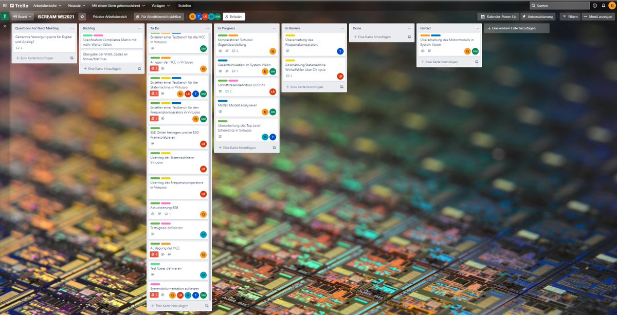 First of all, we wish you a lovely first Advent.🕯️

Another exhausting week with many successes has passed. In order to keep an eye on all tasks in the current design phase, we use a Kanban board.
As you can see, there is still a lot of work to do, but we will get it done!💪