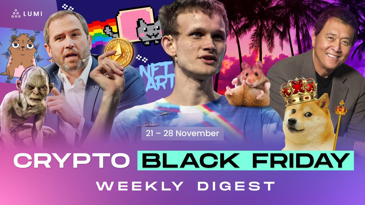 Hello everyone, our weekly digest is in touch. This week you can find out:

💥 what happened on #BlackFriday
🖼 what is the future of #NFT
🧬 why is everyone promoting the #metaverse
🐹 what the #crypto #community regrets on Twitch

Enjoy! #cryptocurrency

blog.lumiwallet.com/black-friday-c…