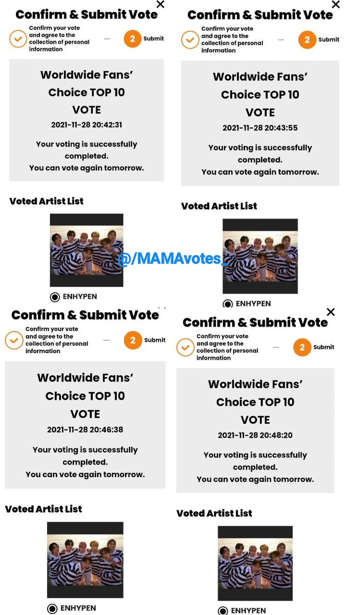 MAMAvotes_'s tweet photo. 5 votes casted for #ENHYPEN congrats🎉 @ENHYPEN_members https://t.co/eGd53jJ2bz