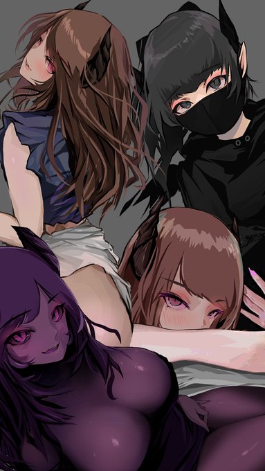 #今月描いた絵を晒そう 
オールサキュバス♡ 