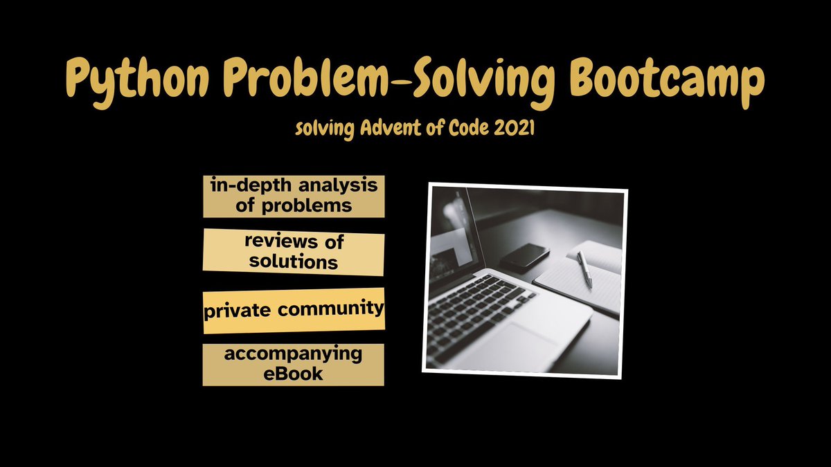 svpino's tweet image. Looking to get good at Python?
Here is a unique opportunity for you: 
Starting this Wednesday, you can join a Bootcamp that will solve 50 programming puzzles over the next 25 days.
A complete hands-on approach to learning that will change your life: gumroad.com/a/982799475