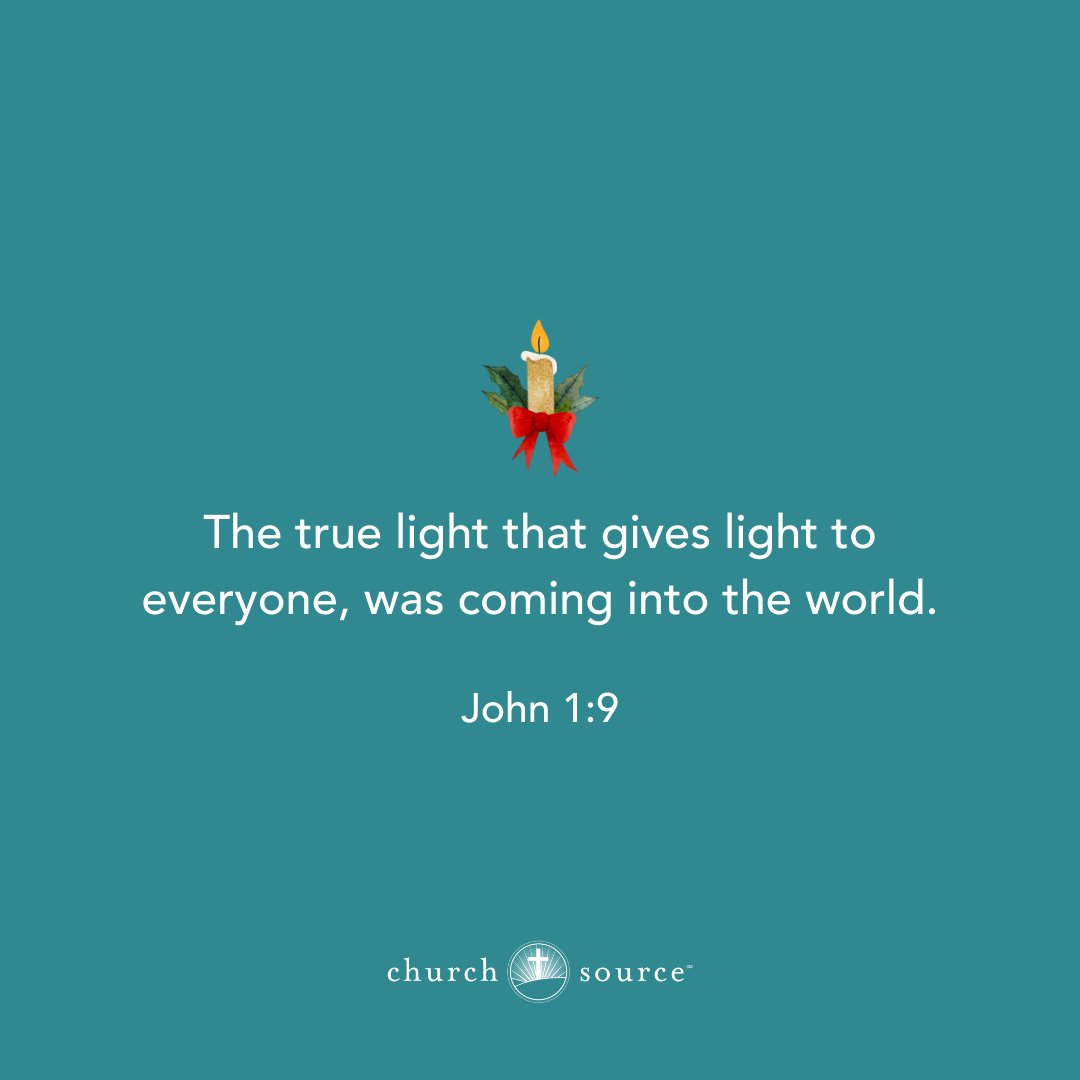 ChurchSource's tweet photo. It's the first day of Advent! Today we meditate on this verse from John 1:9...

The true light that gives light to everyone, was coming into the world.

How are you starting your Advent celebration? https://t.co/5OacsppSU0