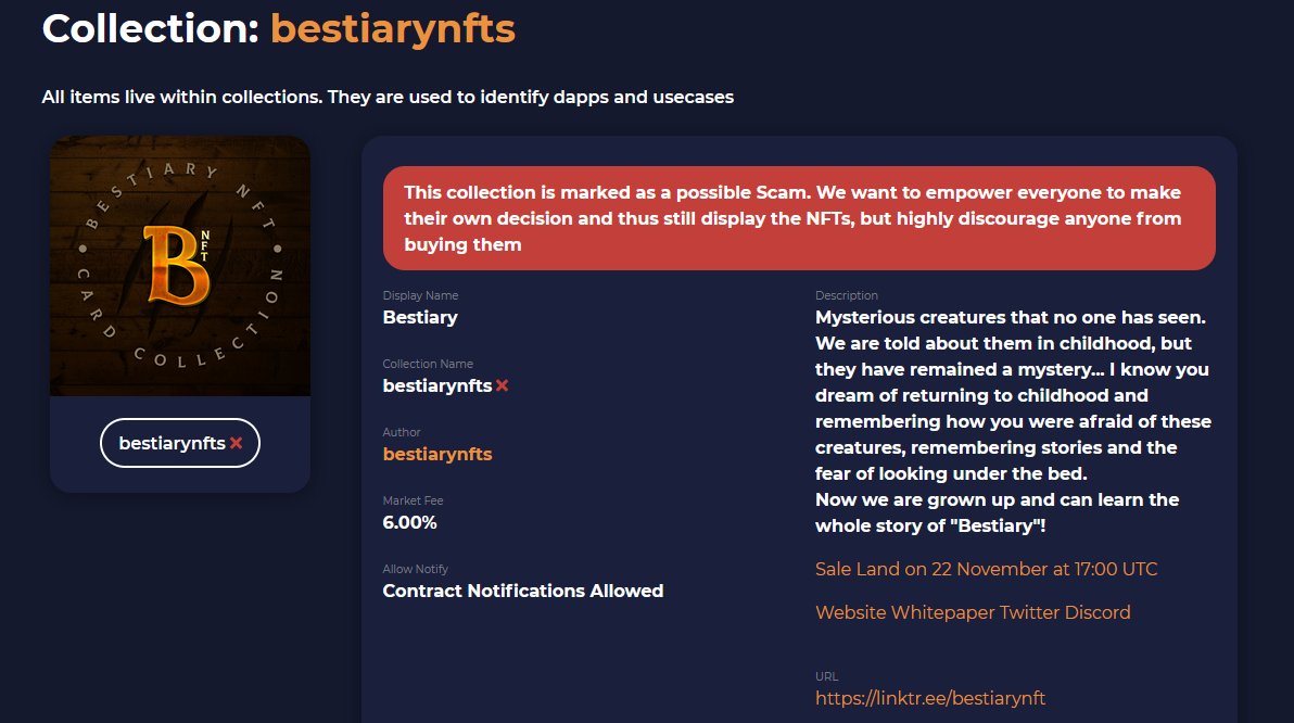 <a href="/AtomicHub/">AtomicHub</a> <a href="/WAX_io/">WAX</a> I foresee that all the scams you allow on your platform will continue to succeed in 2022. Especially considering how you allow them to scam AtomicHub users with impunity.