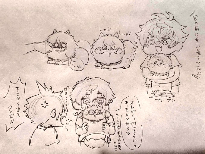 友がみずひすの家にやってきたランぽめちゃんを描いてくれた
神 