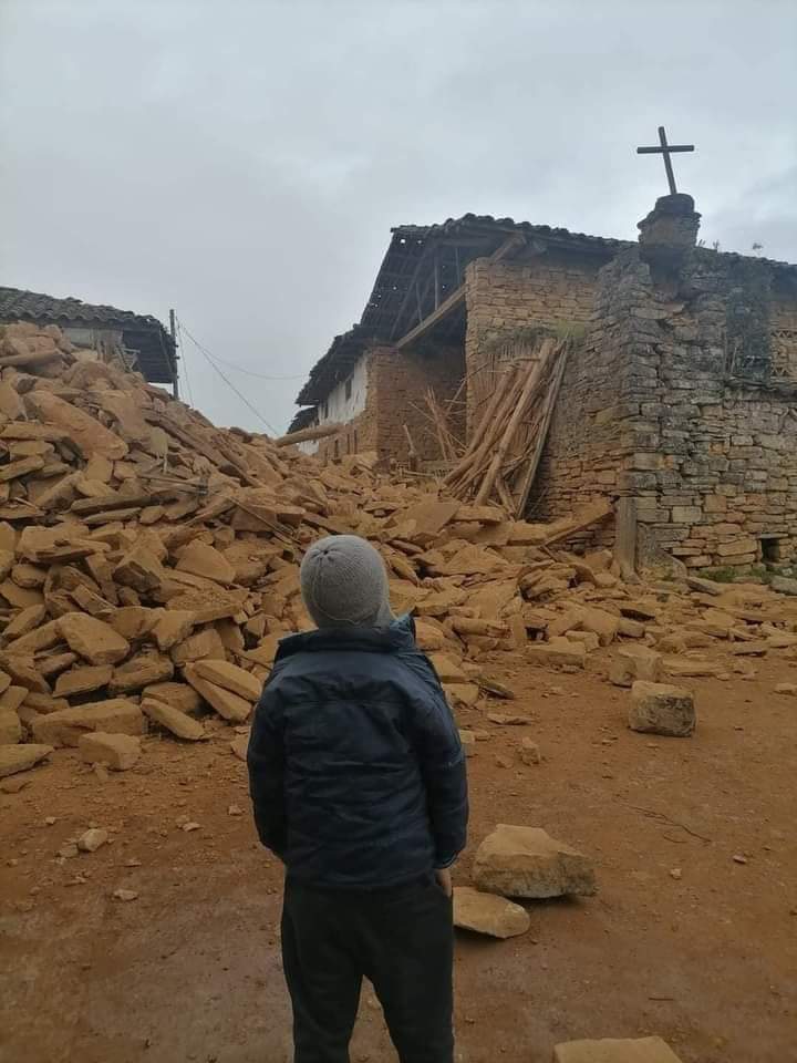 huberchanta5's tweet photo. Oremos por nuestros hermanos de #Jalca-#Chachapoyas-#Amazonas.
#Temblor #Terremoto #Peru #LoUltimo https://t.co/Xa9FgwH9nH